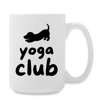 Yoga Club - Dog Pose - Large Mug 440 ml - white - Right
