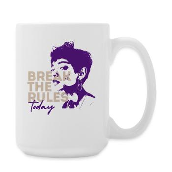 Briser les règles Aujourd'hui - Grande tasse 440 ml - blanc - Droite