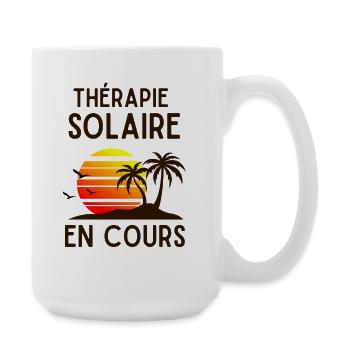 Thérapie Solaire en Cours - Grande tasse 440 ml - blanc - Droite