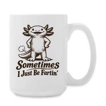 Parfois, je pète simplement. - Grande tasse 440 ml - blanc - Droite