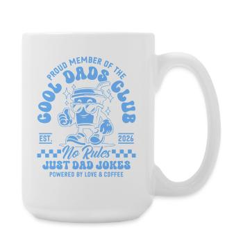 Cool Dads Club - Papa 2026 Geschenk - Große Tasse 440 ml - Weiß - Rechts