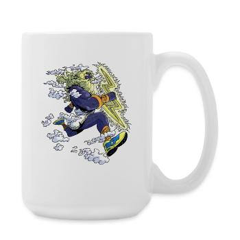 Zeus-Läufer - Große Tasse 440 ml - Weiß - Rechts