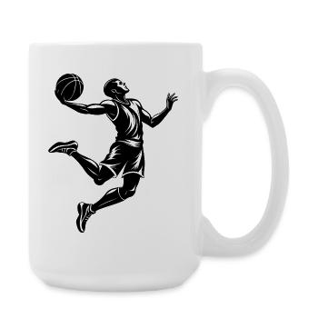 Basketball player - Large Mug 440 ml - white - Right
