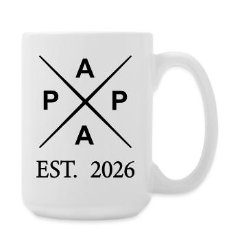 papa_est_2026- - Große Tasse 440 ml - Weiß - Rechts