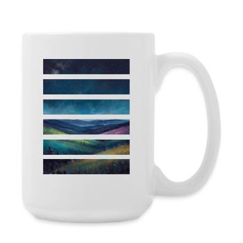 Night Landscapes Layers - Large Mug 440 ml - white - Right