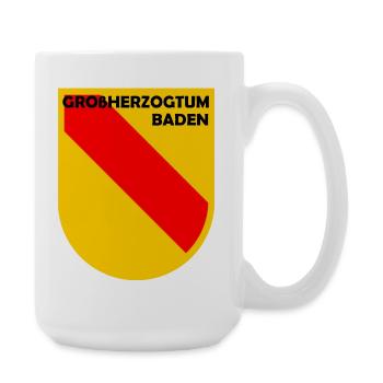 Heraldik Schild Baden Emblem - Große Tasse 440 ml - Weiß - Rechts