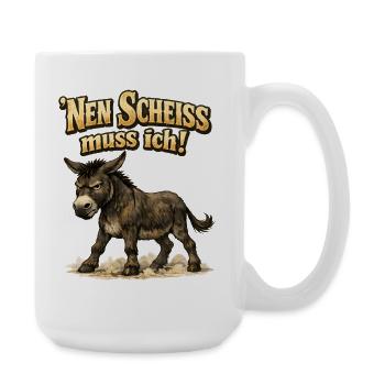 Nen Scheiss muss ich ich bin in Rente - 2026 - Große Tasse 440 ml - Weiß - Rechts
