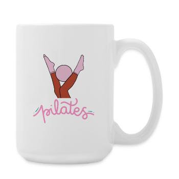 Pilates Élan Rose - Large Mug 440 ml - white - Right