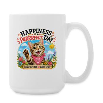 Journée de ronrons parfaite - Grande tasse 440 ml - blanc - Droite