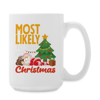 Lustiges Weihnachten Weihnachtsgeschenk Xmas Shirt - Große Tasse 440 ml - Weiß - Rechts