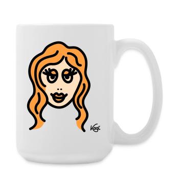 Virgo tall - Large Mug 440 ml - white - Right