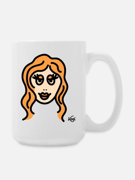 Virgo tall - Large Mug 440 ml - white