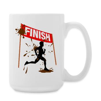 Mud Run Finisher Men - Large Mug 440 ml - white - Right
