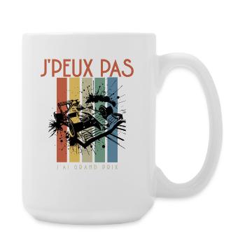 J'PEUX PAS J'AI GRAND PRIX - Grande tasse 440 ml - blanc - Droite