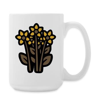 Boutique de fleurs de tournesol - Grande tasse 440 ml - blanc - Droite