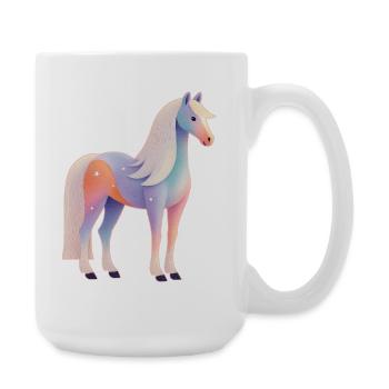 Cheval - Grande tasse 440 ml - blanc - Droite
