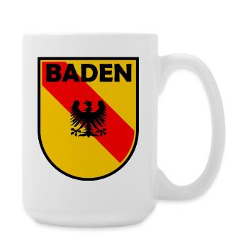 Baden Wappen Schild mit Adler - Große Tasse 440 ml - Weiß - Rechts