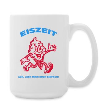 Eiszzeit Cartoonfigur mit Grinsen - Große Tasse 440 ml - Weiß - Rechts