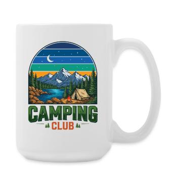 Hiking - Outdoor Adventure - Camping Club - Large Mug 440 ml - white - Right