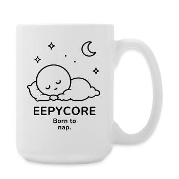 Eepycore – Born to Nap | Cozy Sleep Mood - Große Tasse 440 ml - Weiß - Rechts