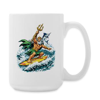 Neptune Surfs - Large Mug 440 ml - white - Right