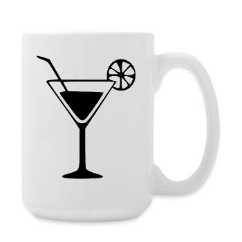 Cocktail Cocktail Glass Gift Bartender - Large Mug 440 ml - white - Right