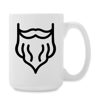 barbe - Grande tasse 440 ml - blanc - Droite