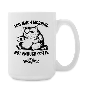 Mème Drôle de Café | Sort sarcastique du chat - Grande tasse 440 ml - blanc - Droite