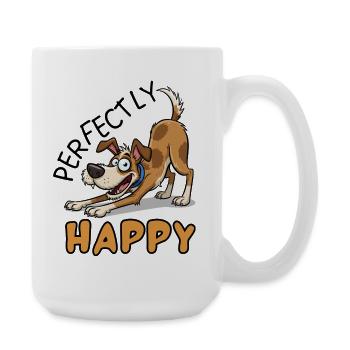 213616058_358910679_Jack_Russell_Perfectly_Happ - Large Mug 440 ml - white - Right