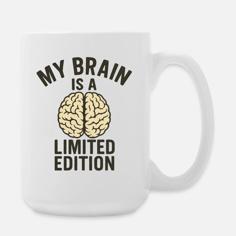My Brain ist eine limitierte Auflage - Große Tasse 440 ml - Weiß