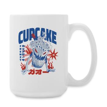 Japanischer Cupcake - Große Tasse 440 ml - Weiß - Rechts