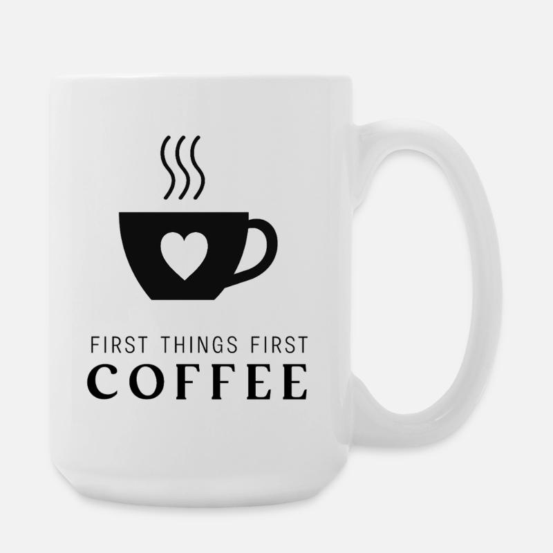 Café - Grande tasse 440 ml - blanc