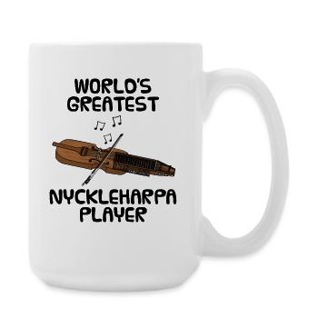 World's Greatest Nyckleharpa Player - Large Mug 440 ml - white - Right