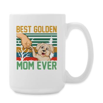 Golden Retriever Mutter Zitat - Große Tasse 440 ml - Weiß - Rechts
