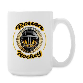 Rouen Hockey Fierté Normande sur la Glace - Large Mug 440 ml - white - Right