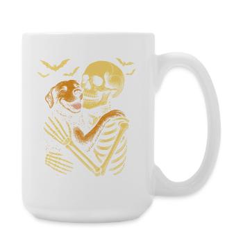 Skeleton Cuddle Labrador Retriever - Large Mug 440 ml - white - Right