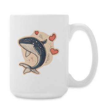 baleine - Grande tasse 440 ml - blanc - Droite