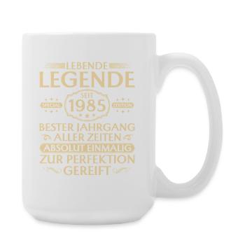 40th Birthday - Living Legend since 1985 - Large Mug 440 ml - white - Right