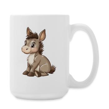 Esel - Große Tasse 440 ml - Weiß - Rechts