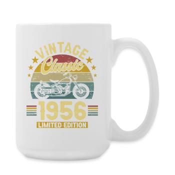 1956 Biker 70th Birthday Man - Large Mug 440 ml - white - Right