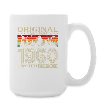 65ème Anniversaire Vintage Septembre Millésime Années 1960 - Grande tasse 440 ml - blanc - Droite