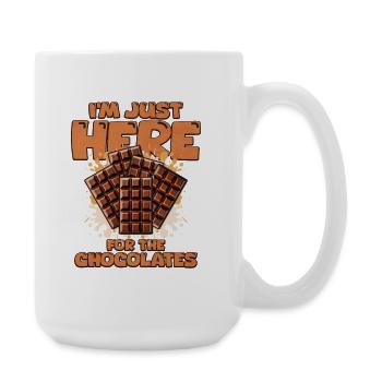 Dicton amateur de chocolat - Grande tasse 440 ml - blanc - Droite