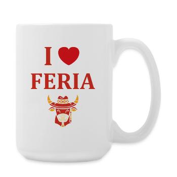 Poster Feria with Taurus and Feria Hat - Large Mug 440 ml - white - Right