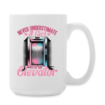 Ascenseur pour tout-petits et enfants - Grande tasse 440 ml - blanc - Droite