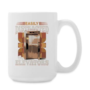 Ascenseur pour tout-petits et enfants - Grande tasse 440 ml - blanc - Droite
