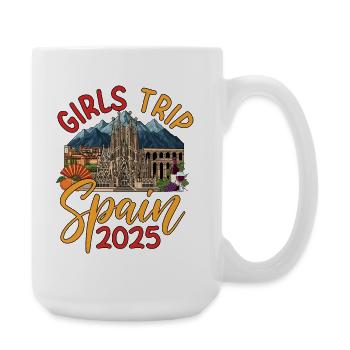 Spain Girls Trip 2025 - Large Mug 440 ml - white - Right