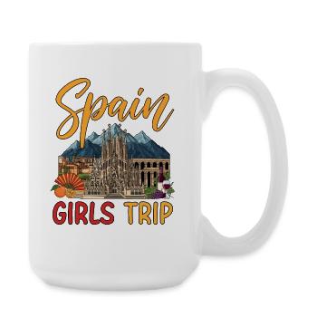 Spain Girls Trip - Large Mug 440 ml - white - Right