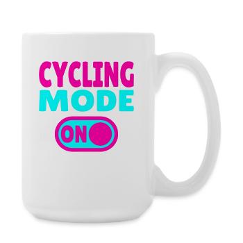 Cycling Mode ON Radsport - Große Tasse 440 ml - Weiß - Rechts