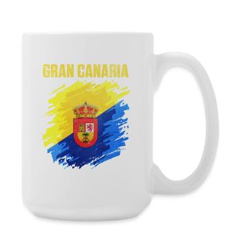 Powerful Gran Canaria club crest - Large Mug 440 ml - white - Right
