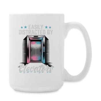 Elevator toddler & kids - Large Mug 440 ml - white - Right